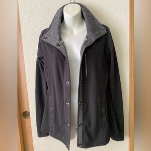 Kuhl Women's Krush Cotton Blend Jacket Internal Contrast Detail Black/Gray S